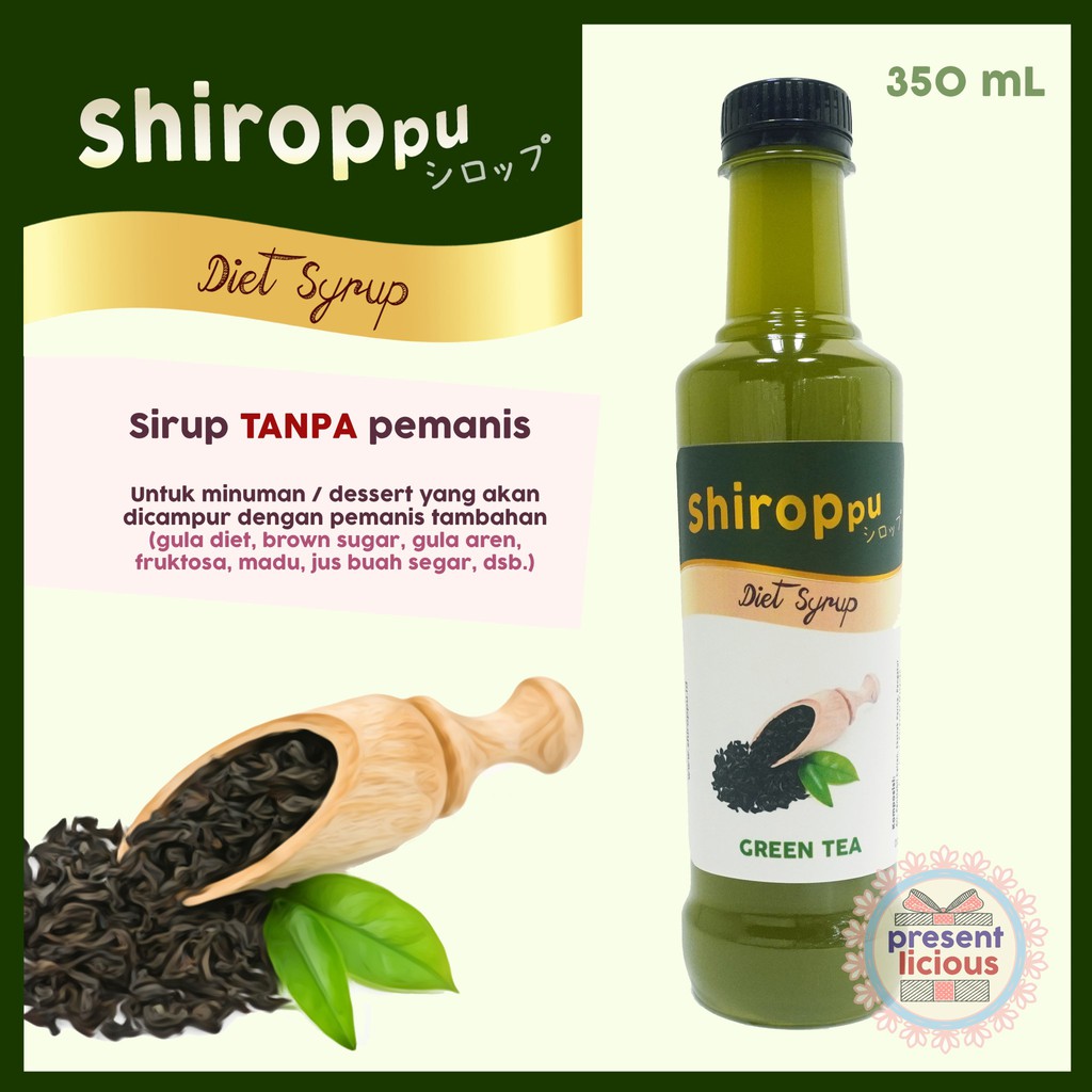 

Green Tea | Shiroppu Diet Syrup 350 mL | Sirup Rasa Teh Hijau Tanpa Pemanis