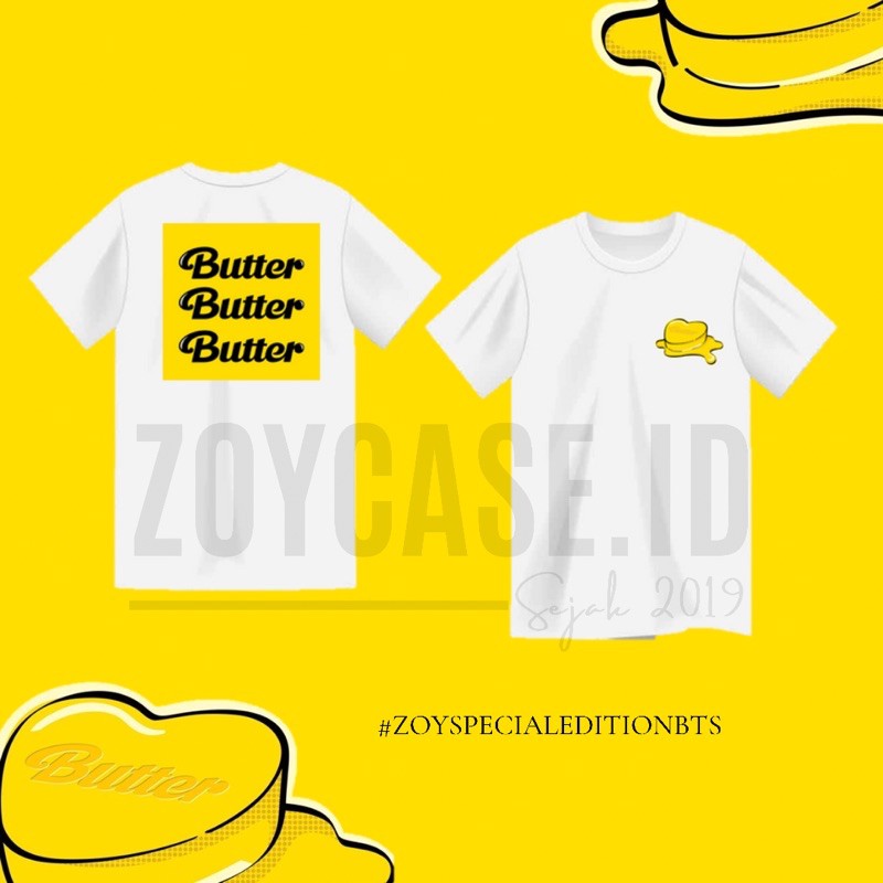 Kaos BTS Butter - Butter BTS Tee - Tshirt BTS - BTS Tee - BTS Butter Merchandise - Kaos Butter