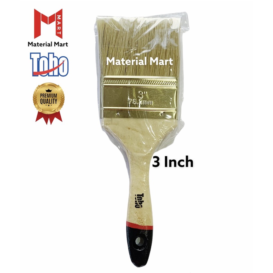 Kuas Cat Tembok Toho 3 Inch | Kuas Tembok 3&quot; TOHO |PREMIUM Paint Brush |Material Mart