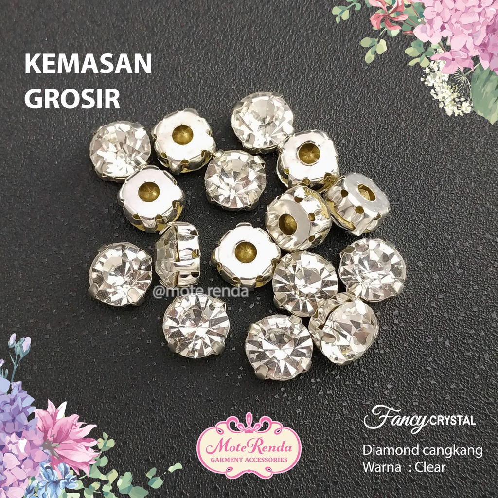 Fancy diamond cangkang jahit kemasan grosir kode 3XMN/G