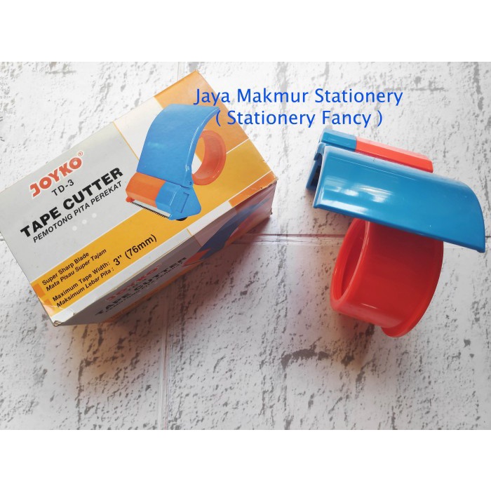 

Lucu Tape Cutter / Pemotong Lakban Joyko Td-3 Murah