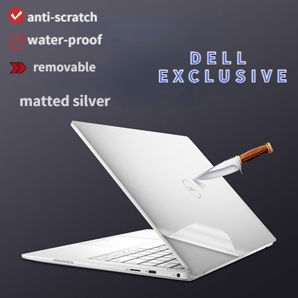 Stiker Laptop DELL Matte Silver Bening 3 Sisi 14 &quot;15.6&quot; 13 &quot;13&quot; 13 &quot;15.6&quot; 1590 15R 7520 Turbo 15R-3450