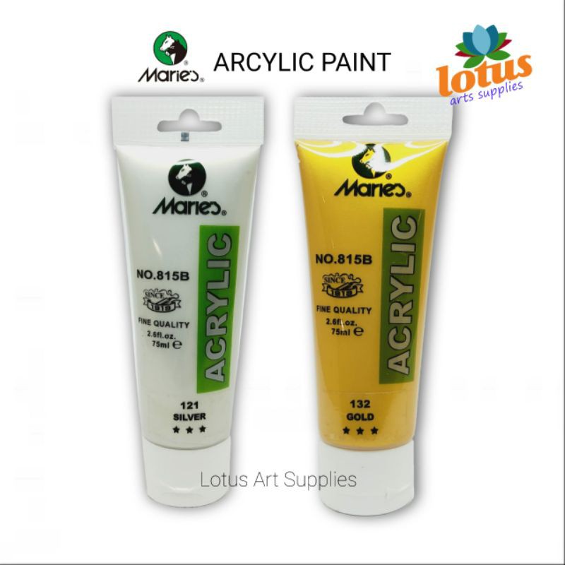 

Maries Acrylic Paint 75ml ( Gold / Silver )