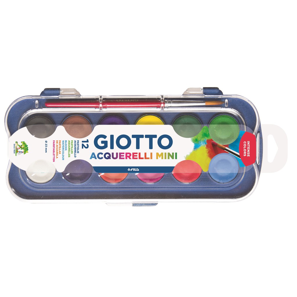 

Giotto - Mini Watercolor [23 mm] 12 or 24 Block - Cat Lukis Anak
