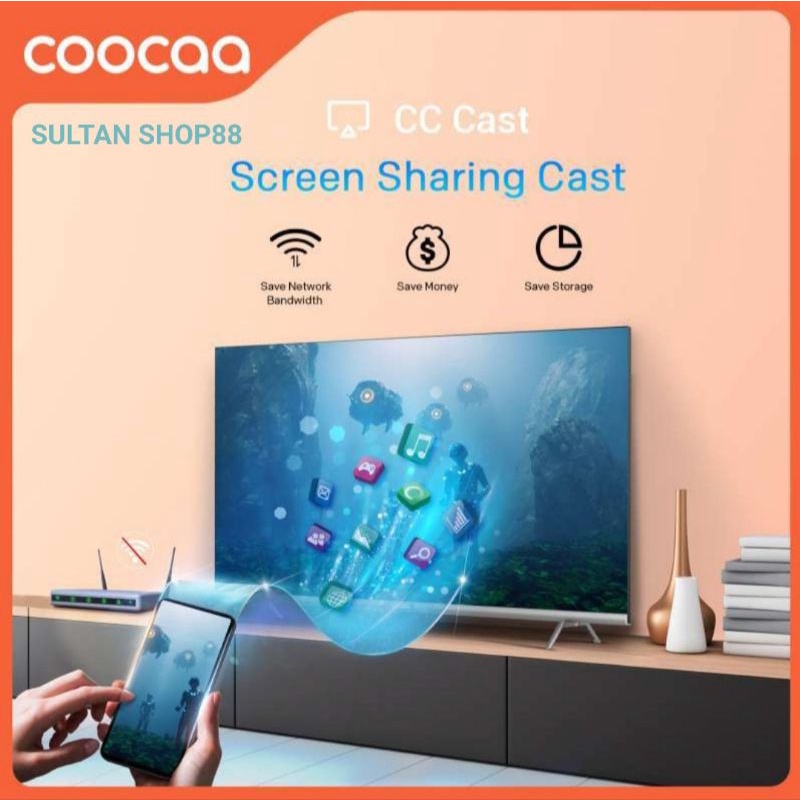 COOCAA SMART TV 32S3U 32 INCH DIGITAL TV BEZEL LESS DESIGN I COOCAA 32S3U SMART TV 32 INCH