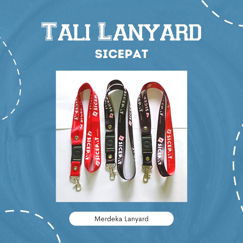 Tali lanyard id card sicepat satuan murah printing idcard custom