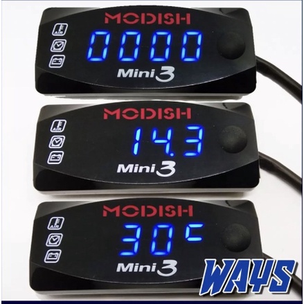 volmeter tanam  volt meter accu aki 3 in 1 mini 3 12v universal semua motor bisa