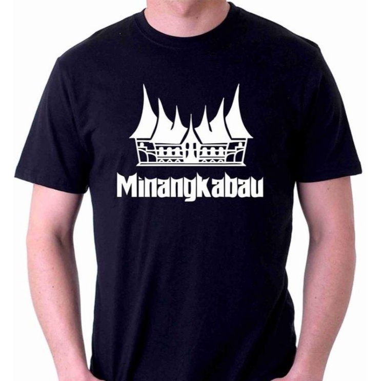 T shirt kaos Minangkabau Rumah Gadang