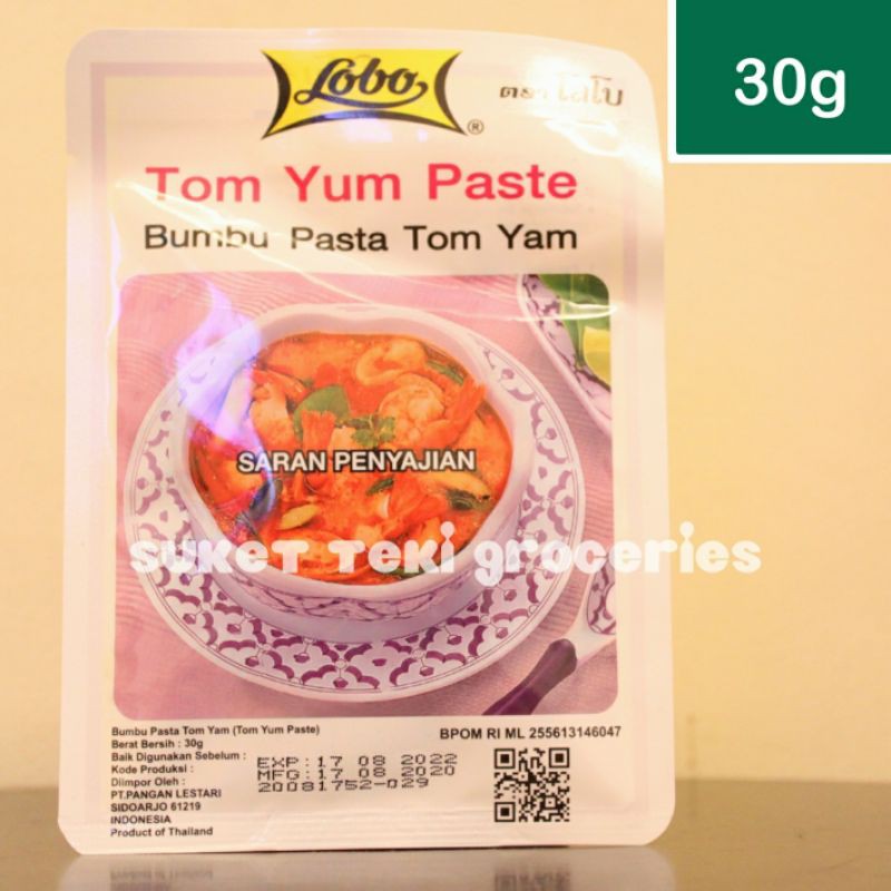 Lobo Tom Yum Paste 30gr Bumbu Tom Yam Ala Thai Best Seller