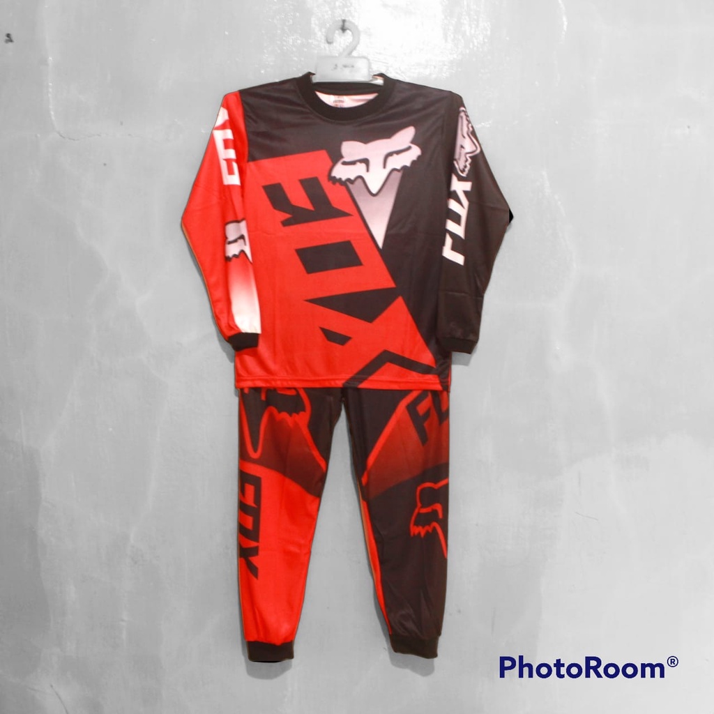 Setelan baju balap motor cross/baju motor cross anak