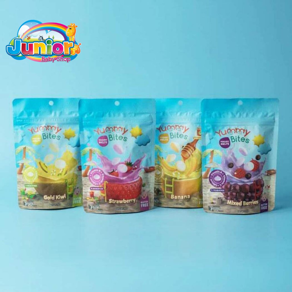 Yummy Bites Yogurt Melts 20gr - Camilan Bayi - Snack Anak