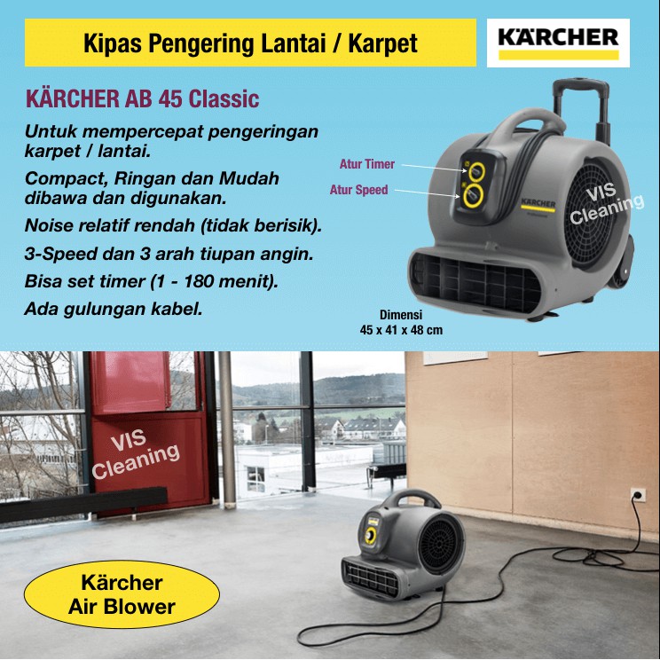 Karcher Air Blower / Floor Dryer AB 45 Classic