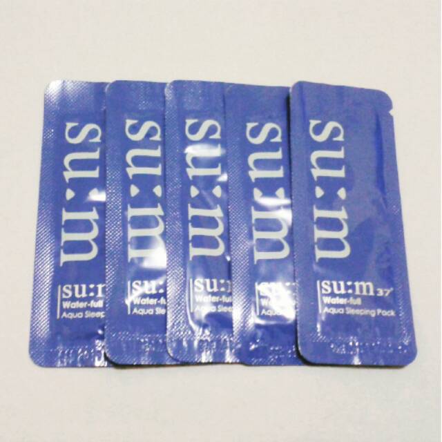 

Su:m37˚ Water Full Aqua Sleeping Pack 1ml