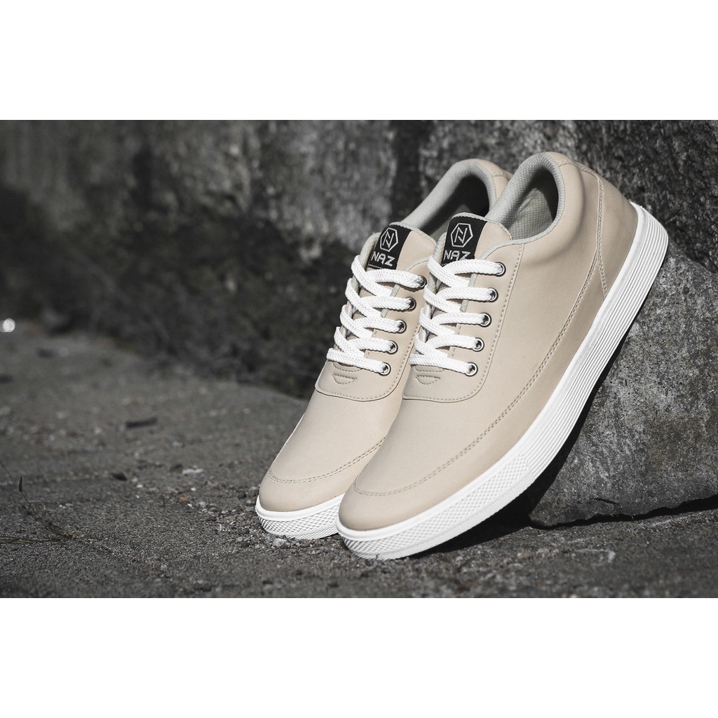 DEDRICK CREAM NAZ - Sepatu Sneakers Pria Casual Unisex Original