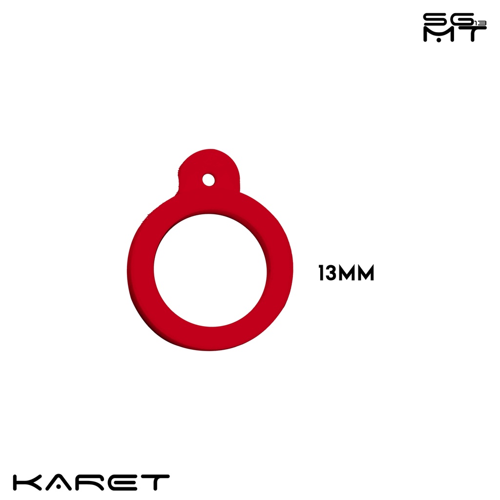 Karet Pods Vape Ukuran 13mm, 20mm, dan 40mm Warna Merah