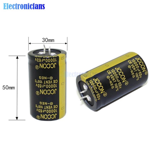 Elco 63 V 10000 UF 30X50 Mm Kapasitor Elektrolit 10000 UF 63 V Max 105 Celcius