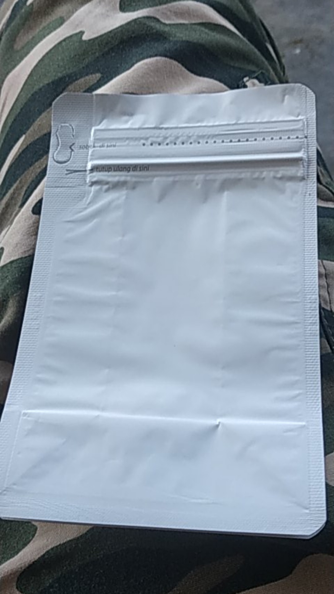 [100 Pcs] Flat Bottom Kpack Full Foil 9,5 X 15 + 6 / 250 Gr Kemasan Kopi