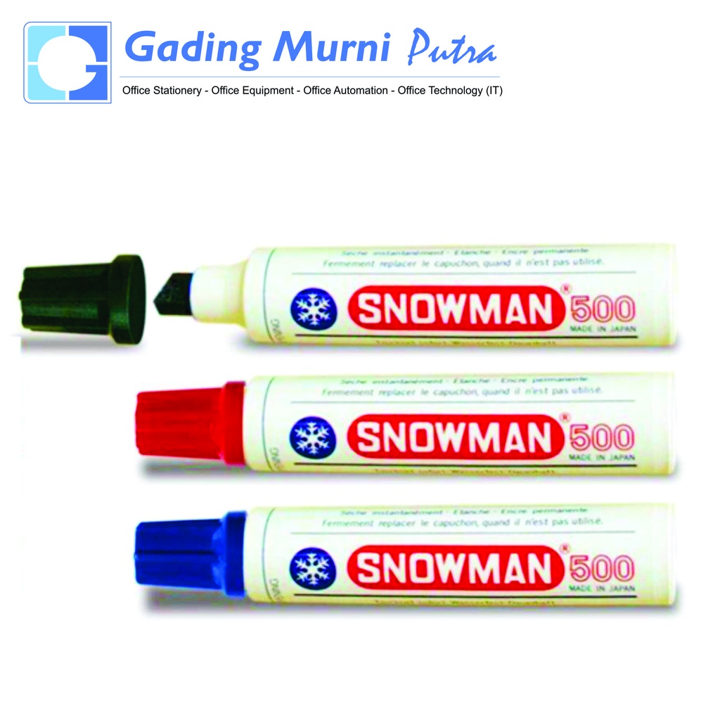 

Spidol Snowman Permanent Marker Jumbo 500