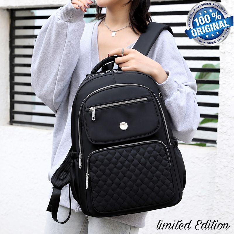 Original Tas Ransel Wanita Chibao Laptop JUMBO 15 Inch Anti Air Import KOREA Terbaru