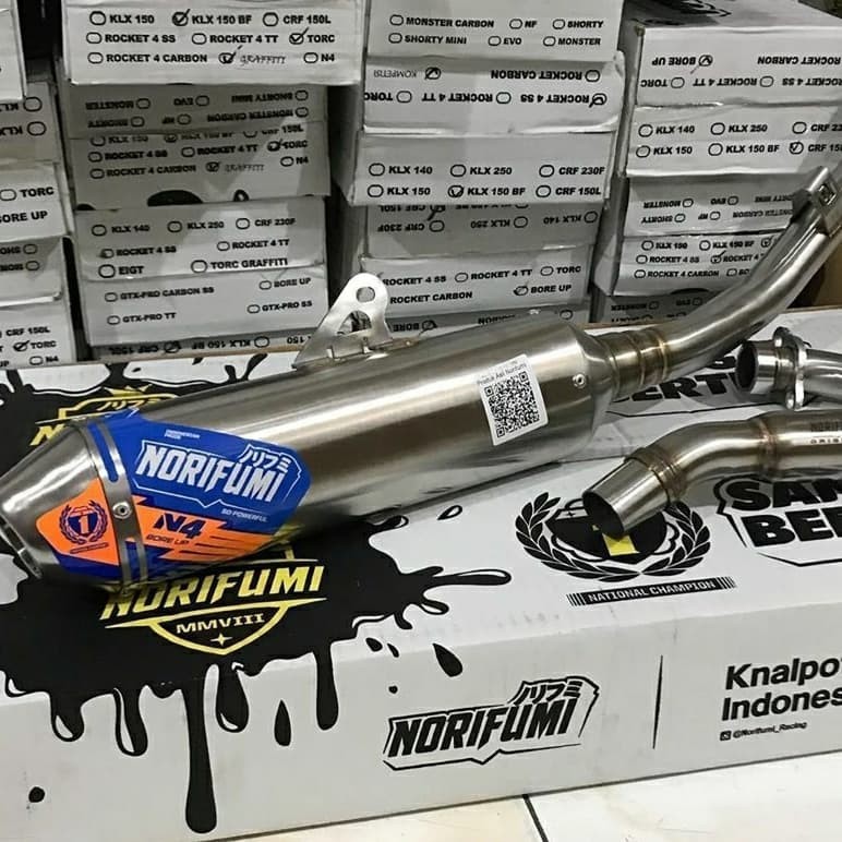 KNALPOT NORIFUMI N4 BORE UP CRF 150 L ORIGINAL