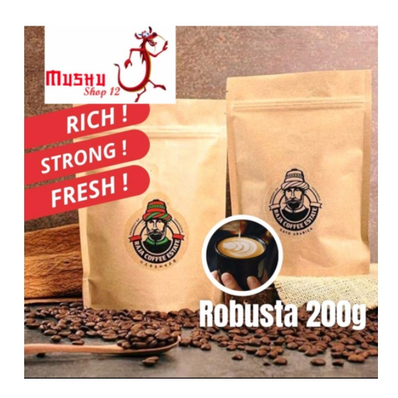 

dv-KOPI ROBUSTA/ARABICA 200gr-by RAJA COFFEE ESTATE BIJI BUBUK ASLI