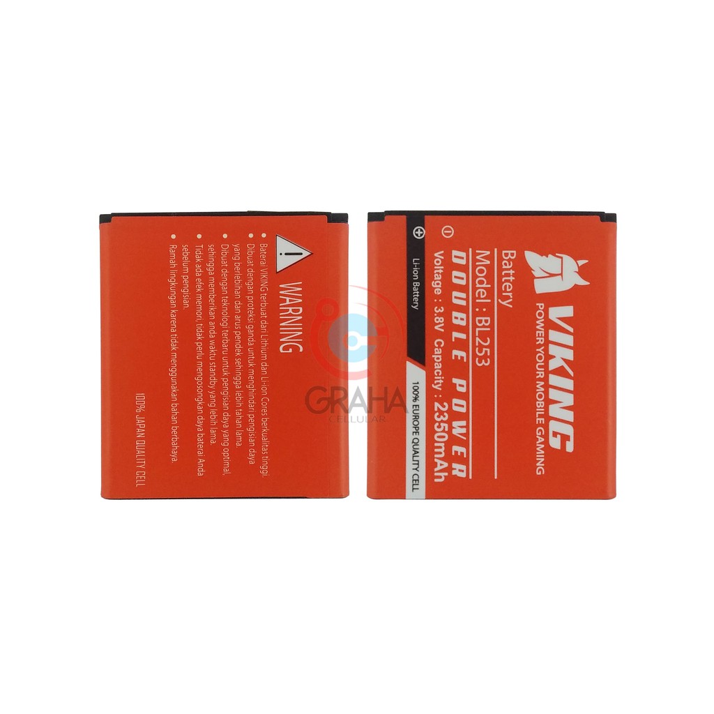 BATERAI / BATTERY / BATRE LENOVO A2010 / A1000 / A2580 / BL-253 VIKING DOUBLE POWER