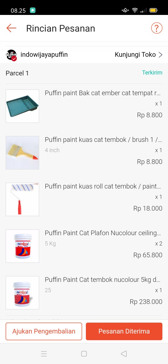 Puffin Paint Bak Cat Ember Cat Tempat Roll Untuk Cat Tembok Atau Cat Minyak