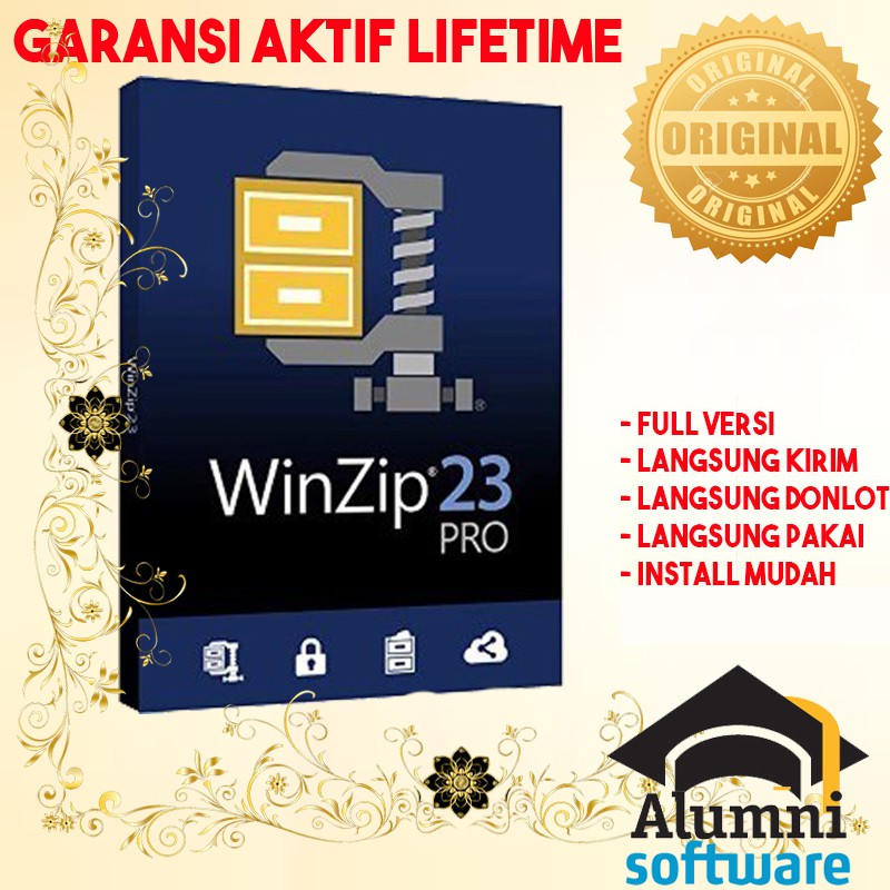 [FULL VERSION] WinZip Pro 23 Zip Zipper Rar Files - GARANSI AKTIVASI