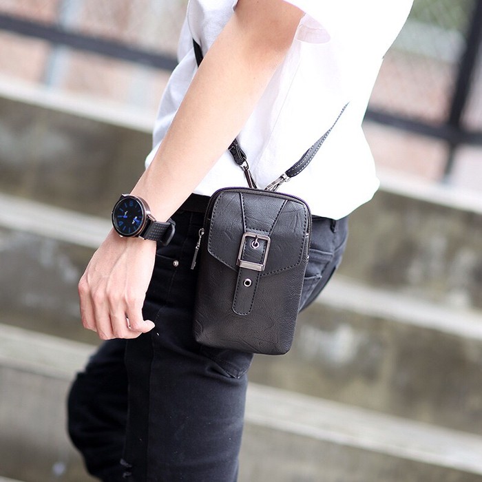 Tas Pinggang Selempang Kecil Pria|Tas Rokok|Tas HP - Tas OBULUS