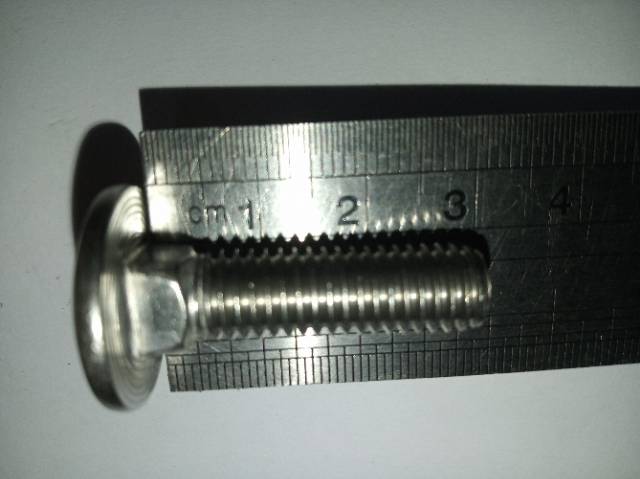 Baut bemper M8 x 30 (3cm) stainless 304, cariaghe bolt, baut cb