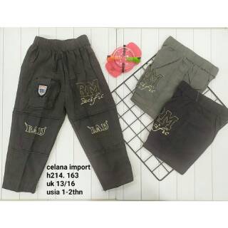Celana Anak cwo Panjang Katun import size 1 3 th Shopee Celana Anak cwo Panjang Katun import size 1 3 th Shopee