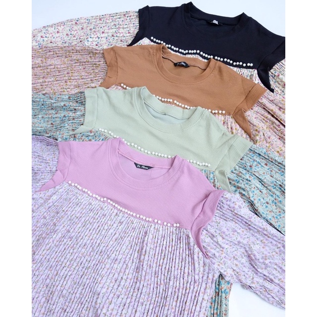 PALOMA TUNIK || TERUSAN TUNIK MOTIF MUTIARA LUCU KEKINIAN || OOTD FASHION WANITA ||