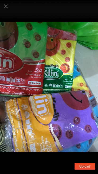 Kantong Kresek Smile Thankyou Terima Kasih Lipatan 24/kantong Plastik Olshop / Kantong Kresek Murah