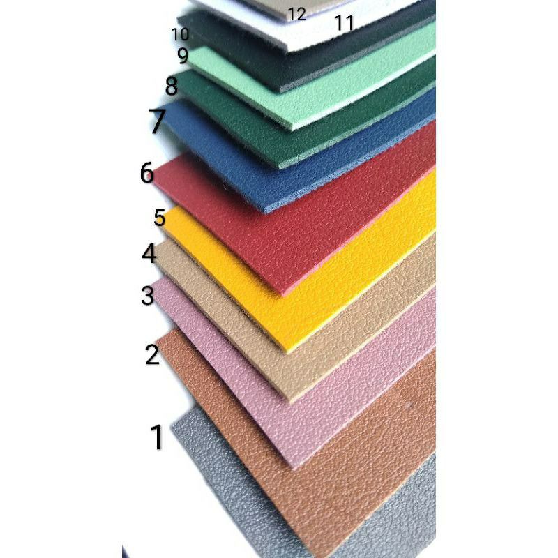 Bahan Kulit Sintetis/Spoon PVC meteran tebal