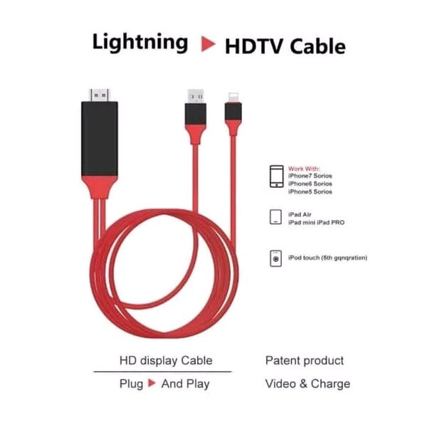 Lightning to HDMI Digital TV AV LCD for Iphone &amp; Ipad