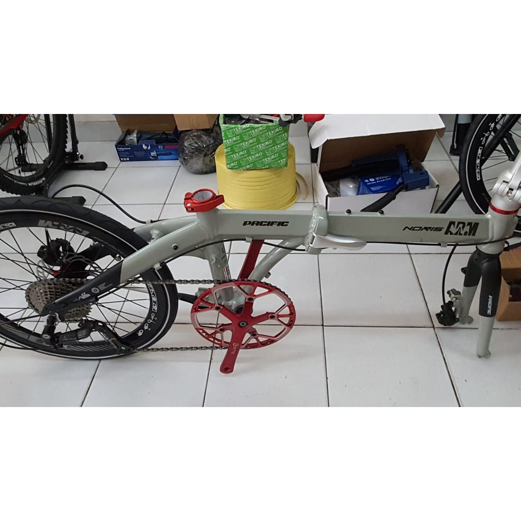 SEPEDA LIPAT PACIFIC NORIS ARM 20&quot; BICYLE FOLDING BIKE 9 SPEED HYDRAULIC BRAKE SHIMANO SHIFTER