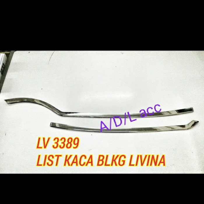 lis list kaca PINTU BAGASI  belakang MOBIL  nissan GRAND livina CHROME CROME