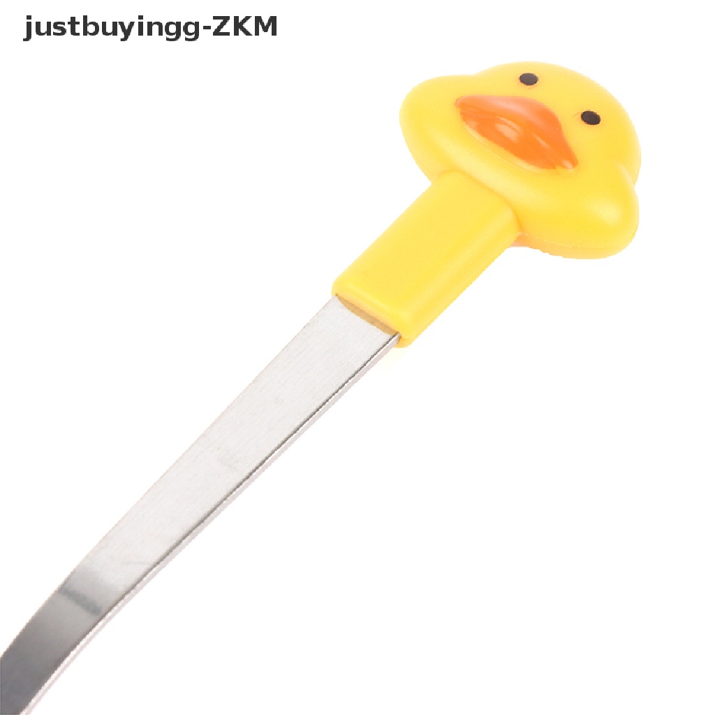 [justbuyingg] 6pcs/Set Cute Cartoon Duck Stainless Steel Dessert  Mini Salad Fruit Fork [zkm]