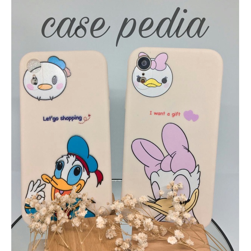 Case Casing Vivo Y12 Y12s Y15 Y17 Y20 Y20s Y19 Y30 Y30i Y50 S1 S1 Pro T1 PRO 5G T1 5G/Y75 5G Soft Case Disney Donald Cartoon Silikon Casing Square Edge