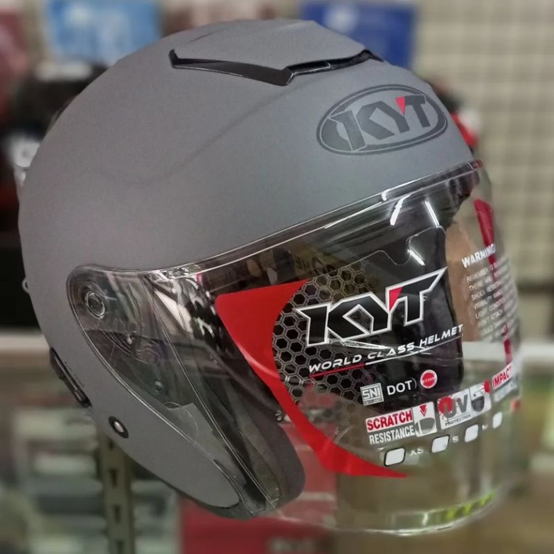 HELM KYT KYOTO MATT GREY GORILLA