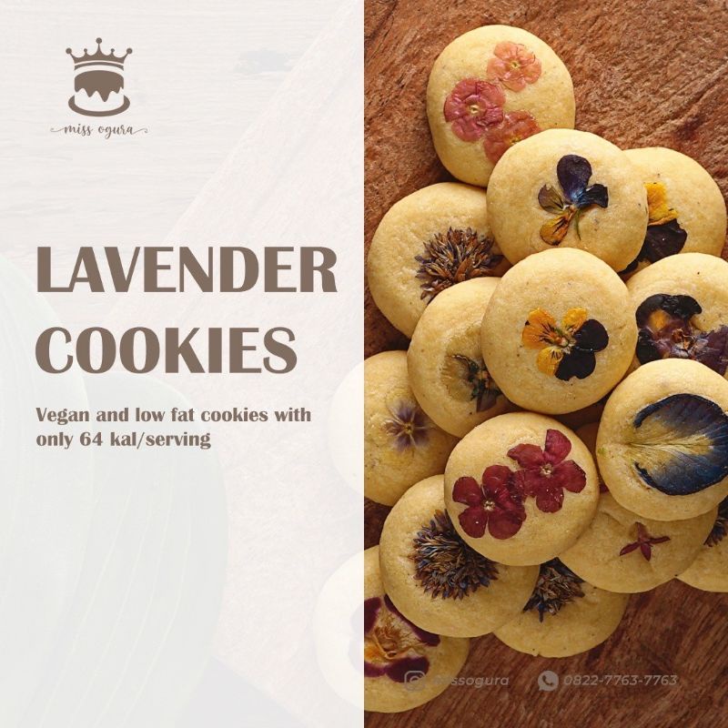 Lavender Cookies - Vegan