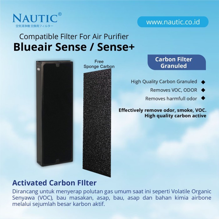 Nautic - Filter Blu*air Sense / Sense+ FILTER Blu*air sense Replacement Filter