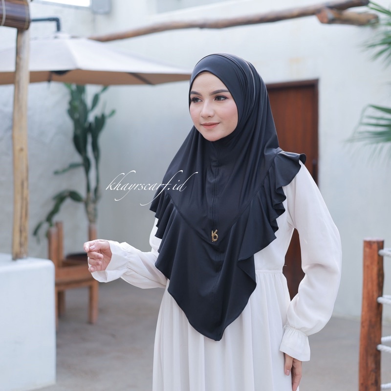 Khimar Azizah Jersey Premium Oleh oleh Umroh dan Haji