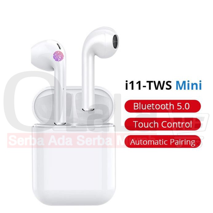 HEADSET BLUETOOTH 5.0 TWS i11 EARPODS WIRELESS EARPHONE OLL-i11