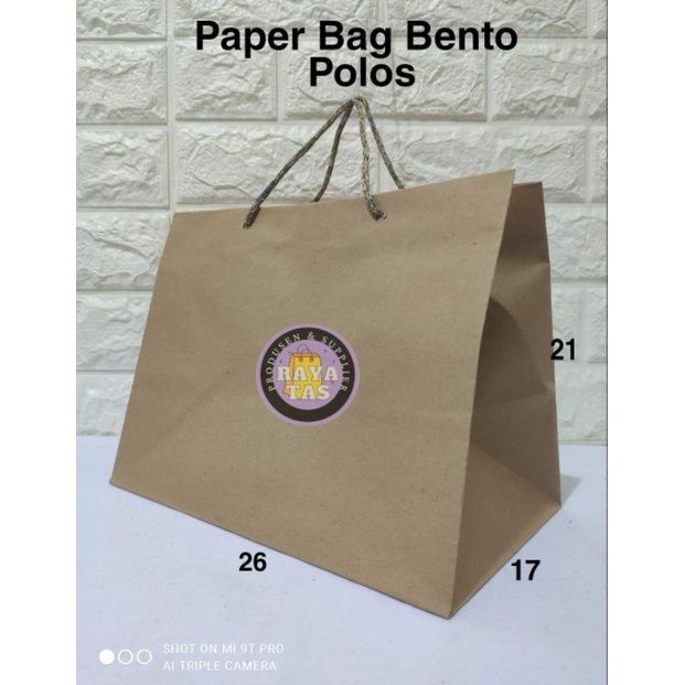 

Paper bag Bento Polos (26*17*21)