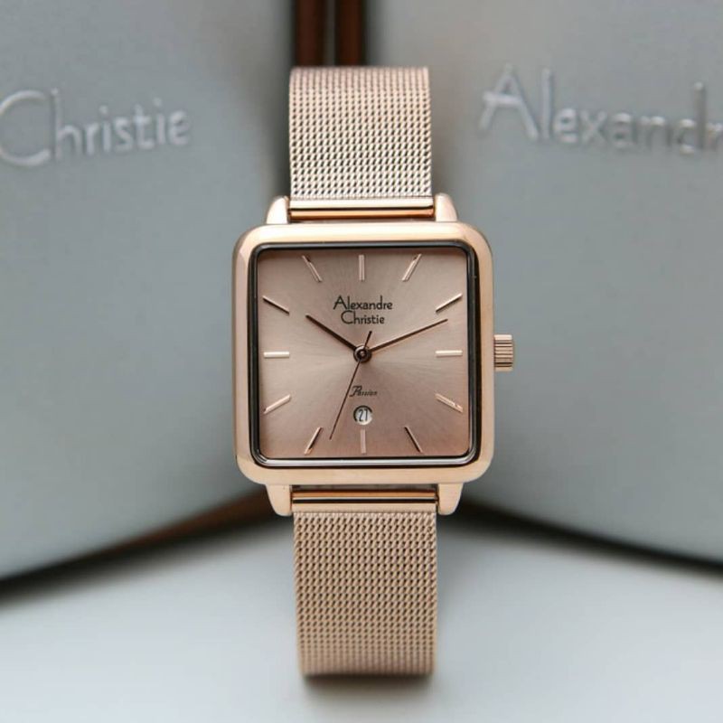 Jam Tangan Alexander Christie Wanita original rosegold ac2869