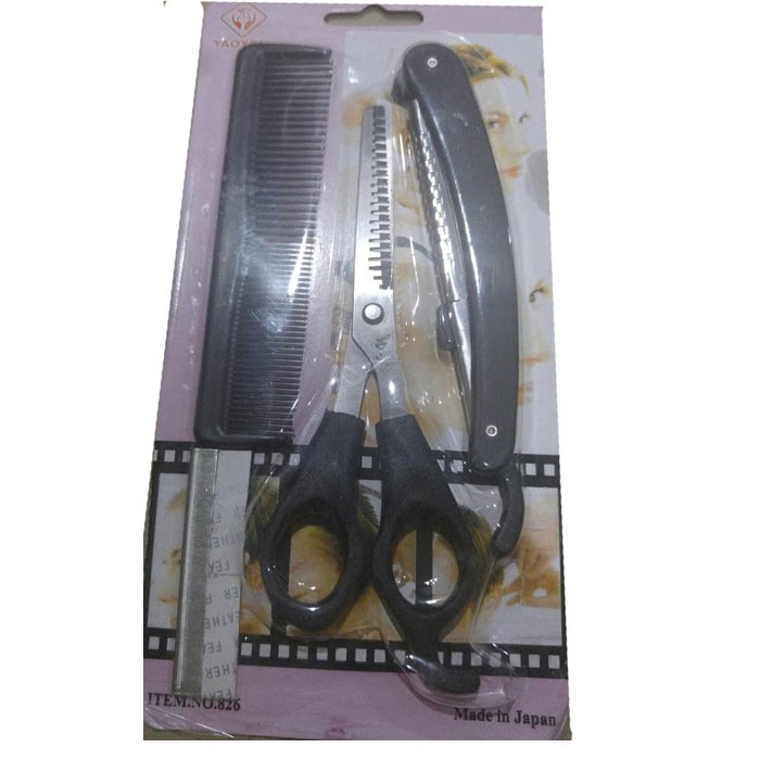 Yaoyou-826 Gunting Sasak Set Rambut isi 3 Pcs