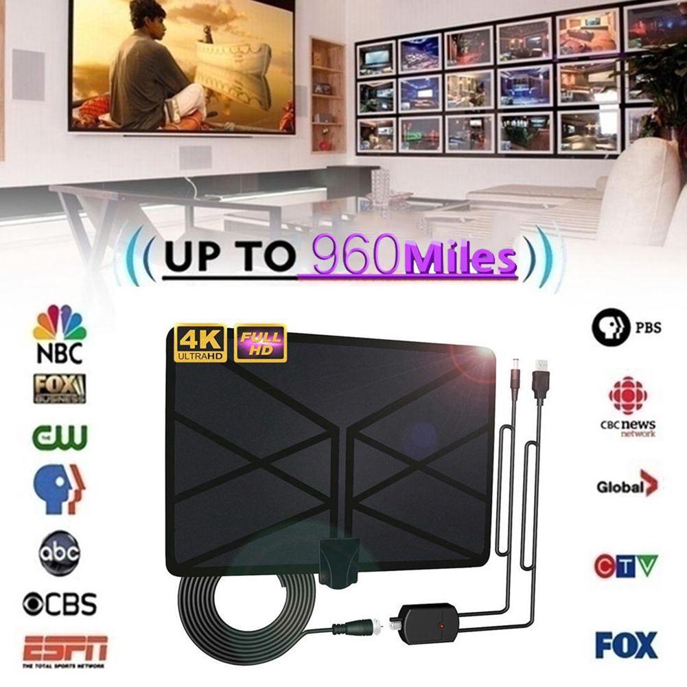 80 Miles TV Antena 4K 1080P HD VHF UHF Digital HDTV Indoor TV Antenna With  Signal amplifier Television Antena Satelite | Tv antenna, Antenna, Hdtv