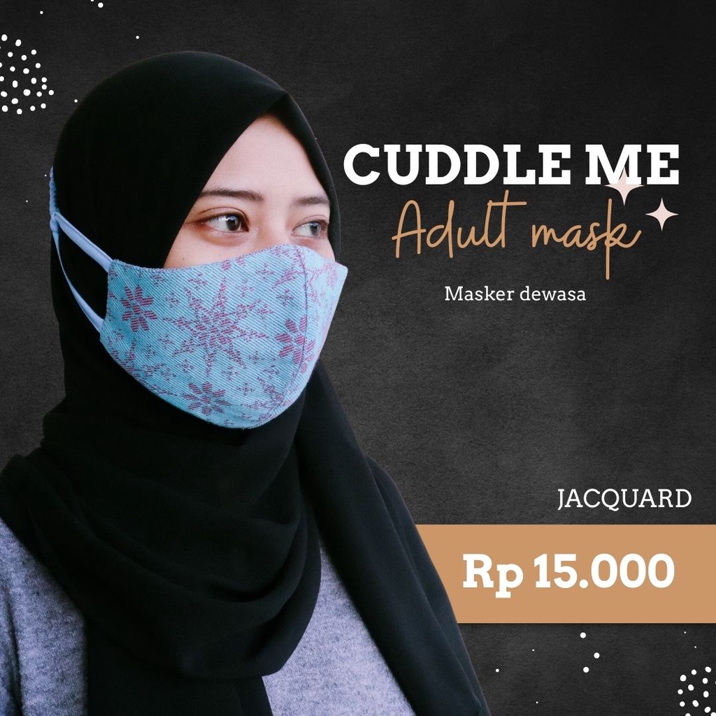 CUDDLE ME Masker Kain Dewasa - adult mask