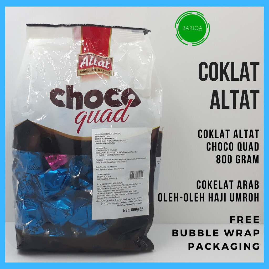 

COKLAT ALTAT CHOCO QUAD 800 Gram COKELAT ARAB OLEH-OLEH HAJI UMROH